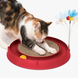 Mainan Kucing Interaktif + Scratch Pad 3 in 1