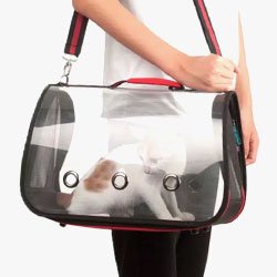 Waterproof Pet Carrier Transparent Bag Tas Peliharaan Travel