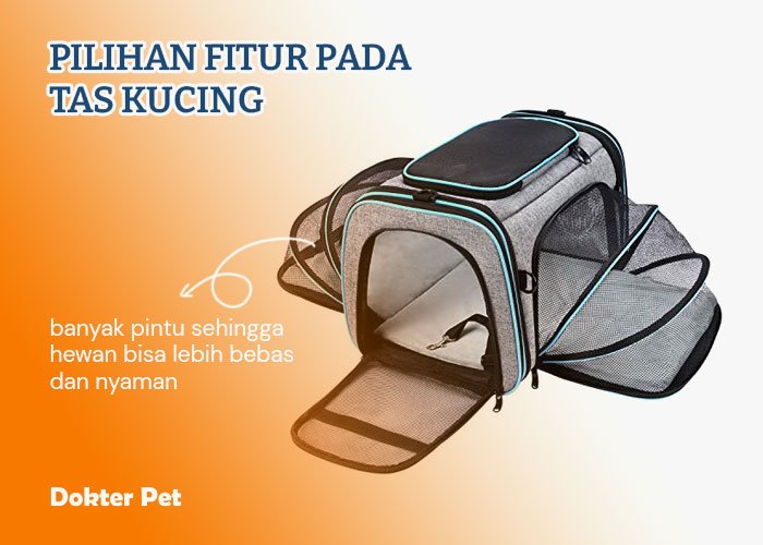 fitu-fitur yang ada pada tas kucing